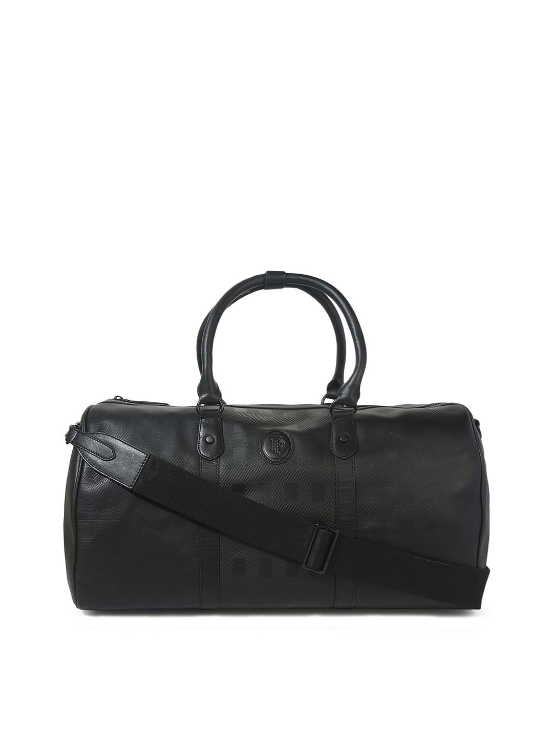 ted baker black leather oversized structured handheld bag