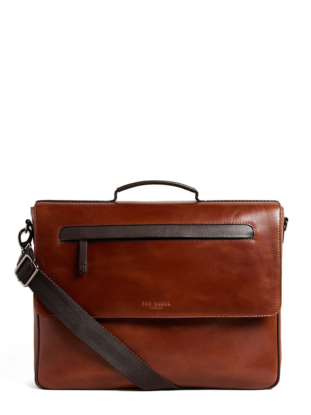 ted baker leather structured laptop bag