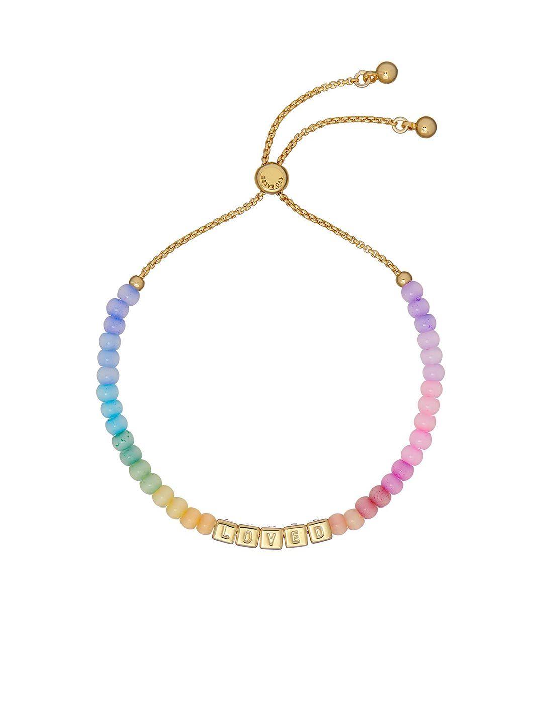 ted baker rainbow pastels sweetie beaded wraparound bracelet