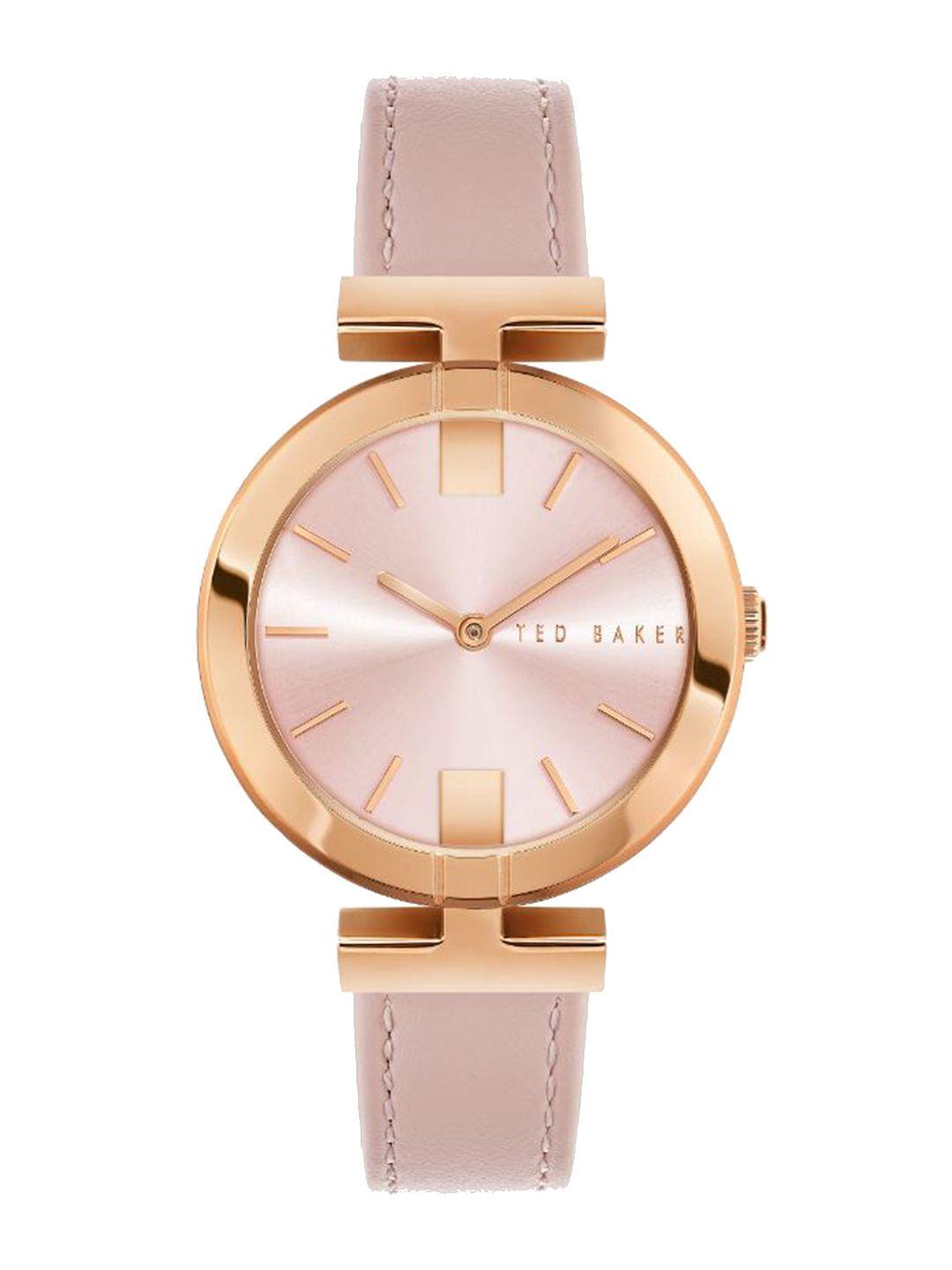 ted baker women leather straps analogue watch bkpdaf202