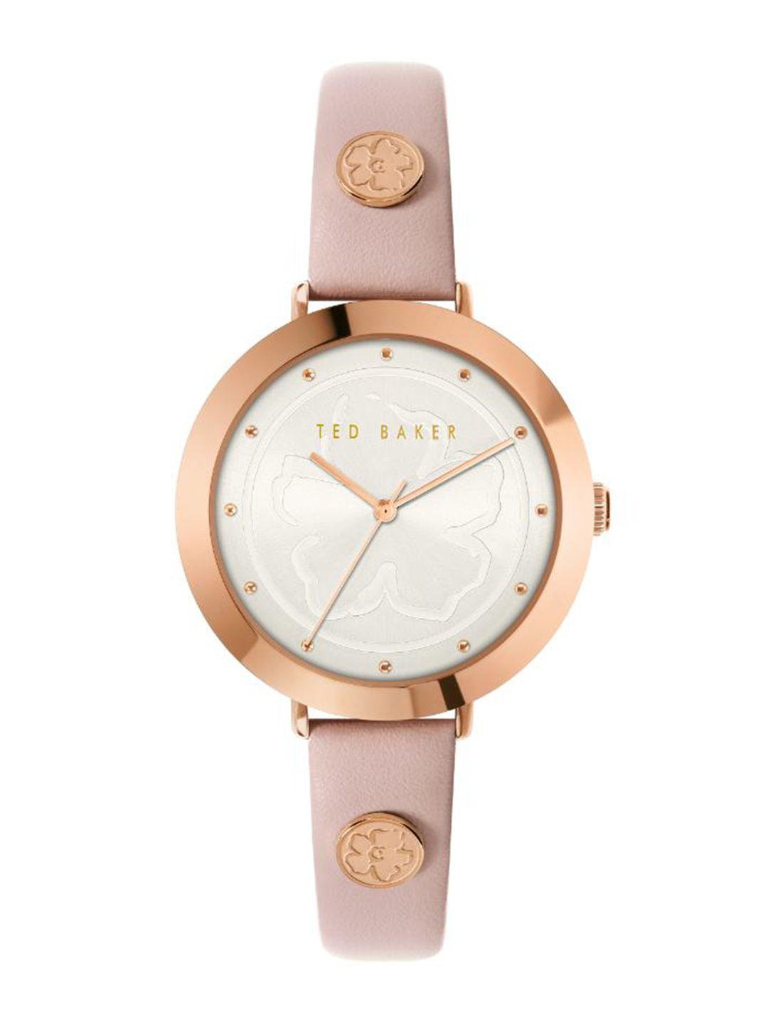 ted baker women leather straps analogue watch