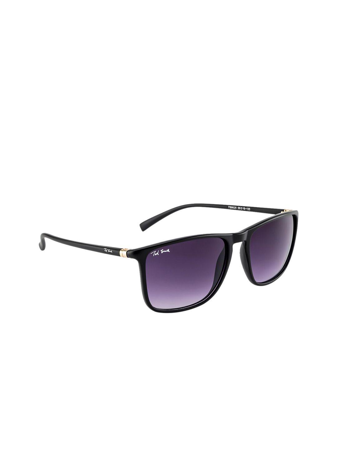 ted smith unisex purple lens & black wayfarer sunglasses auli_c4-purple
