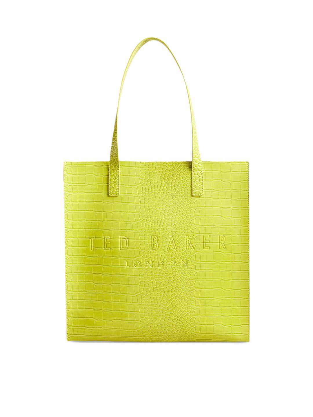 ted baker animal textured pu oversized shopper tote bag