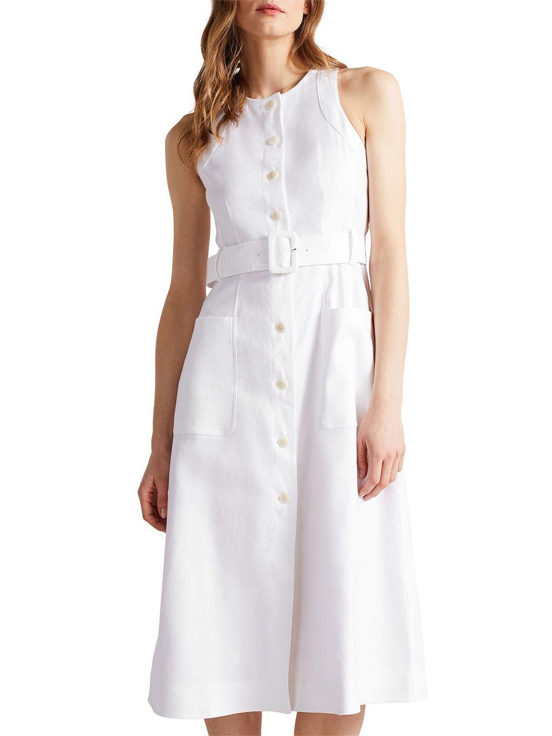 ted baker belted a-line midi dress