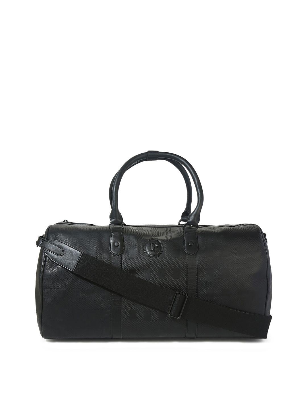 ted baker black leather oversized structured handheld bag