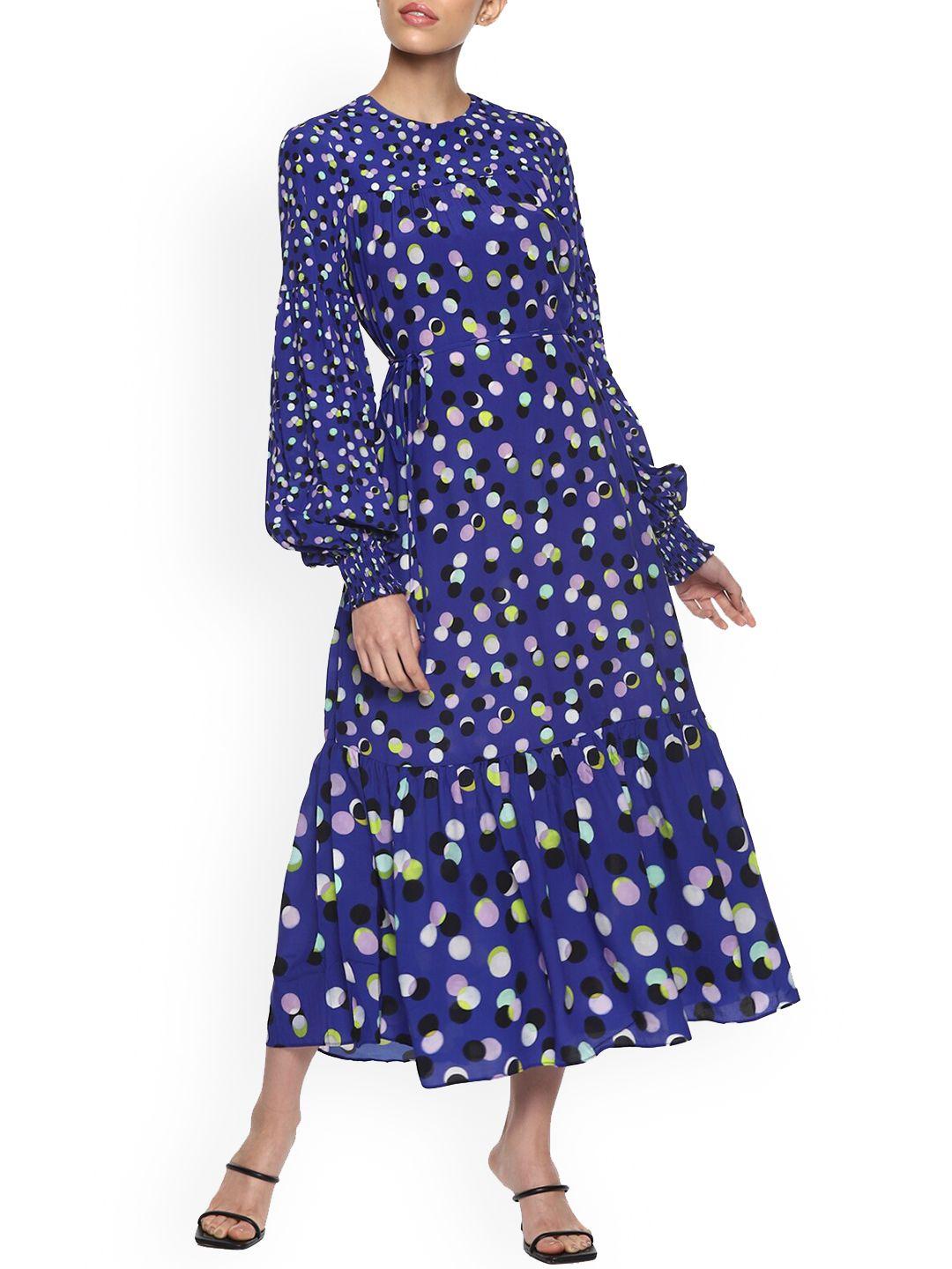 ted baker blue floral maxi dress