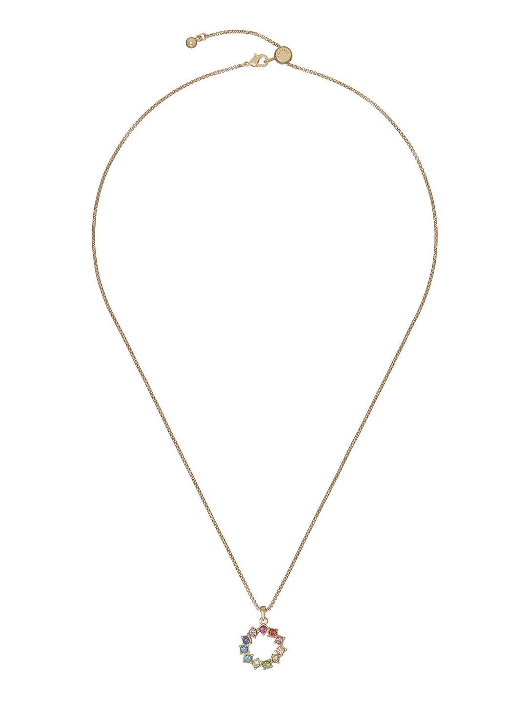 ted baker brass gold-plated necklace