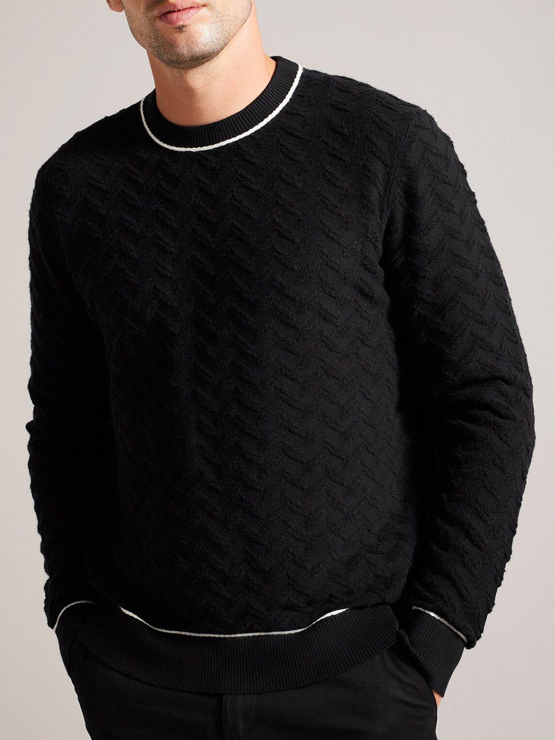 ted baker cable knit self design pullover