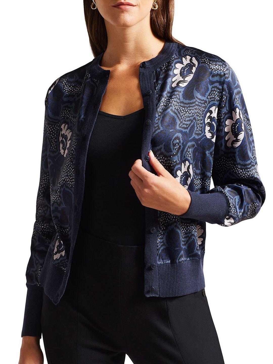 ted baker floral printed cardigan