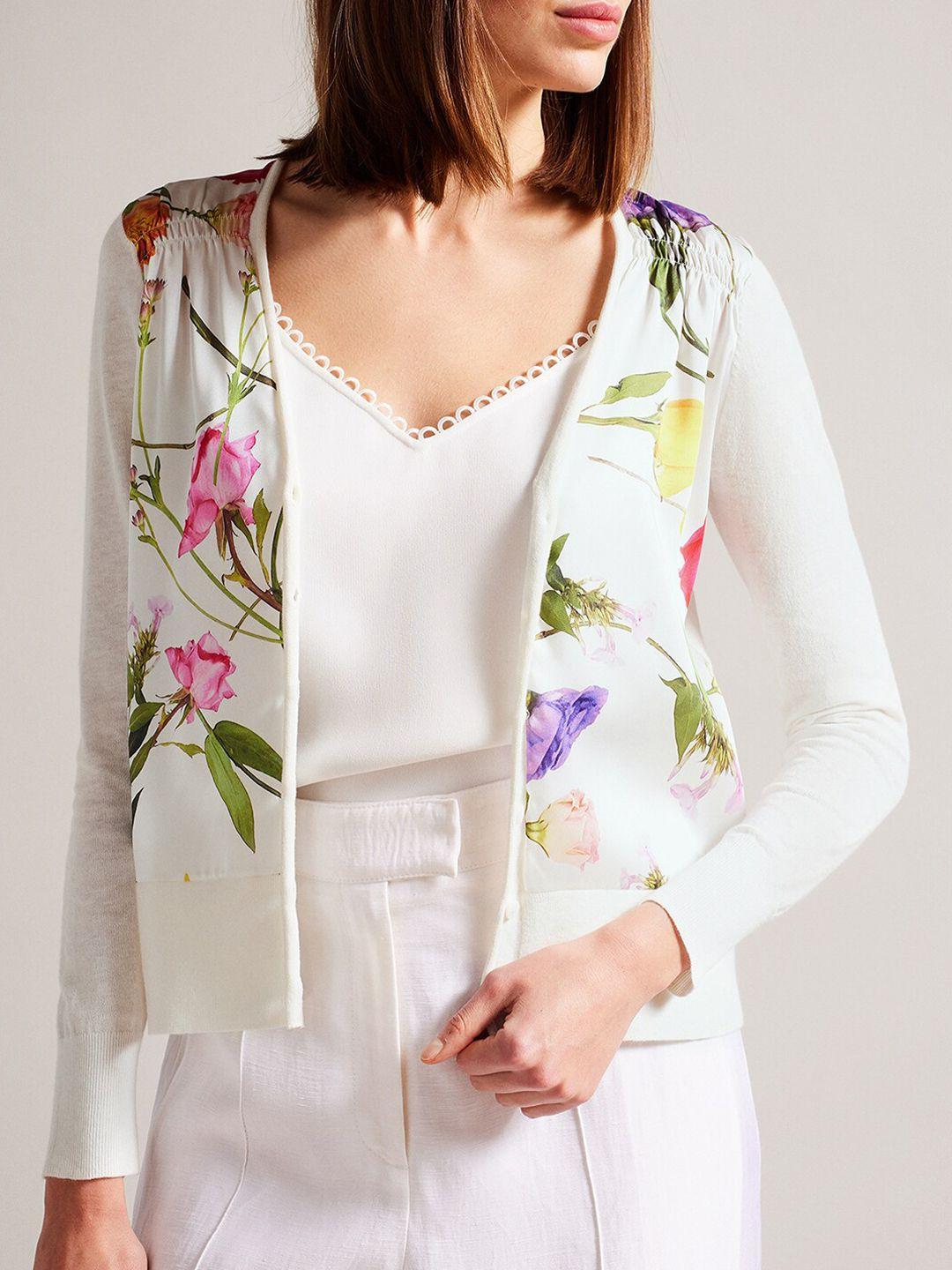 ted baker floral printed cardigan