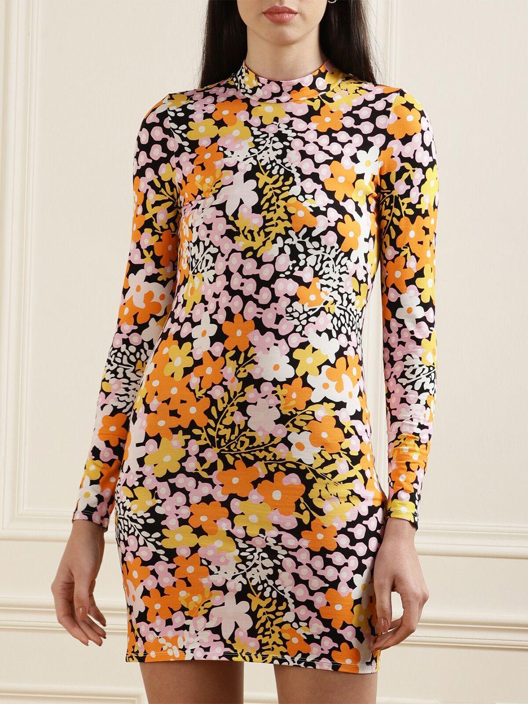 ted baker floral printed peplum dress