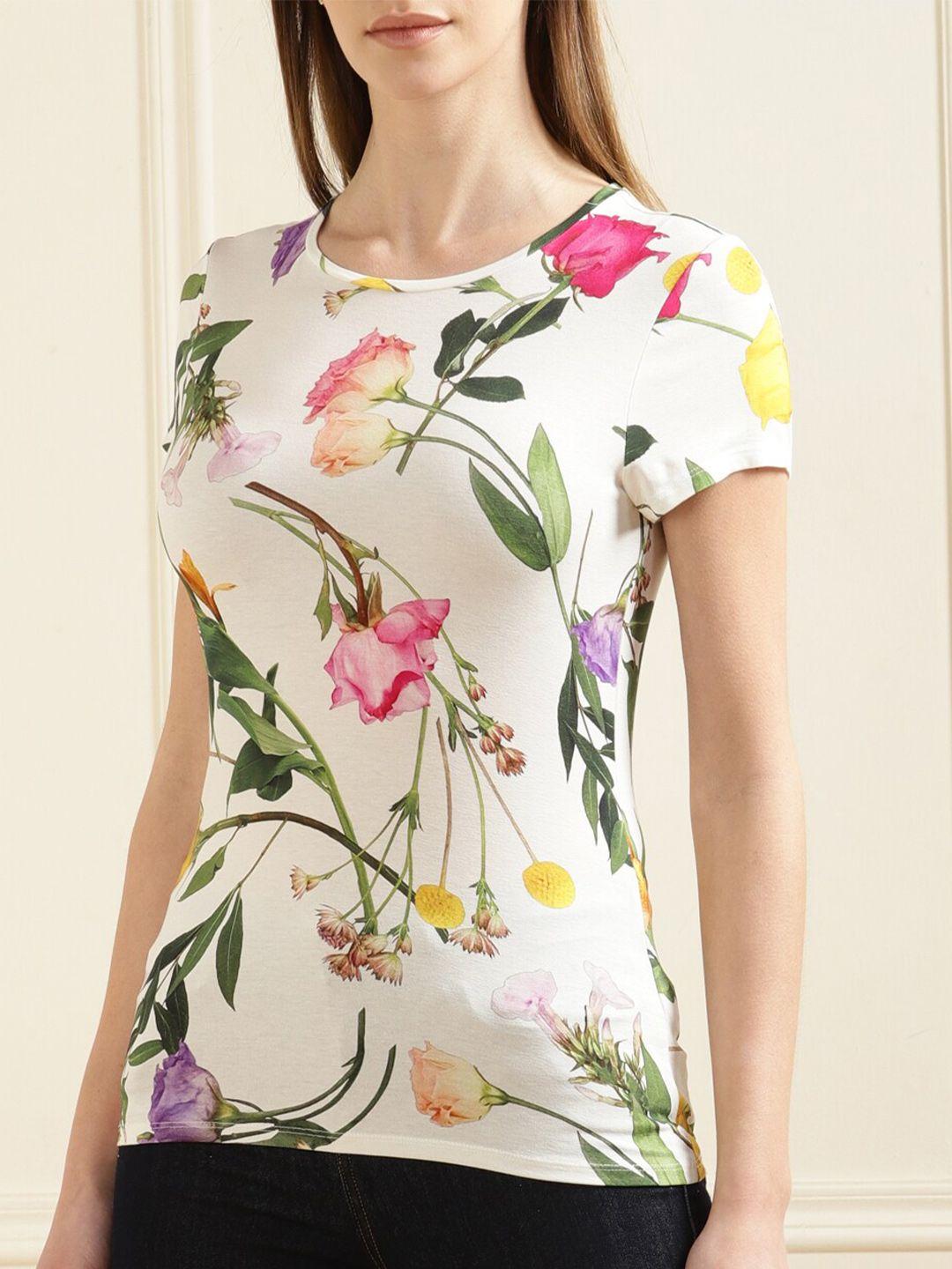 ted baker floral printed round neck t-shirt
