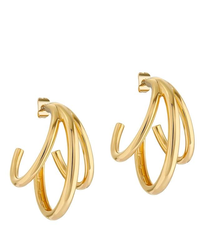 ted baker gold henreta triple hoop earrings