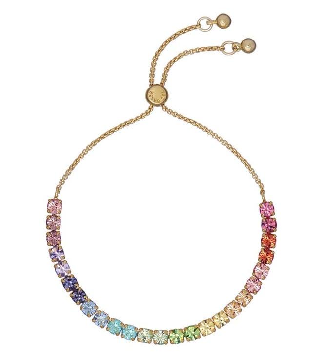 ted baker gold melrah icon crystal slider bracelet