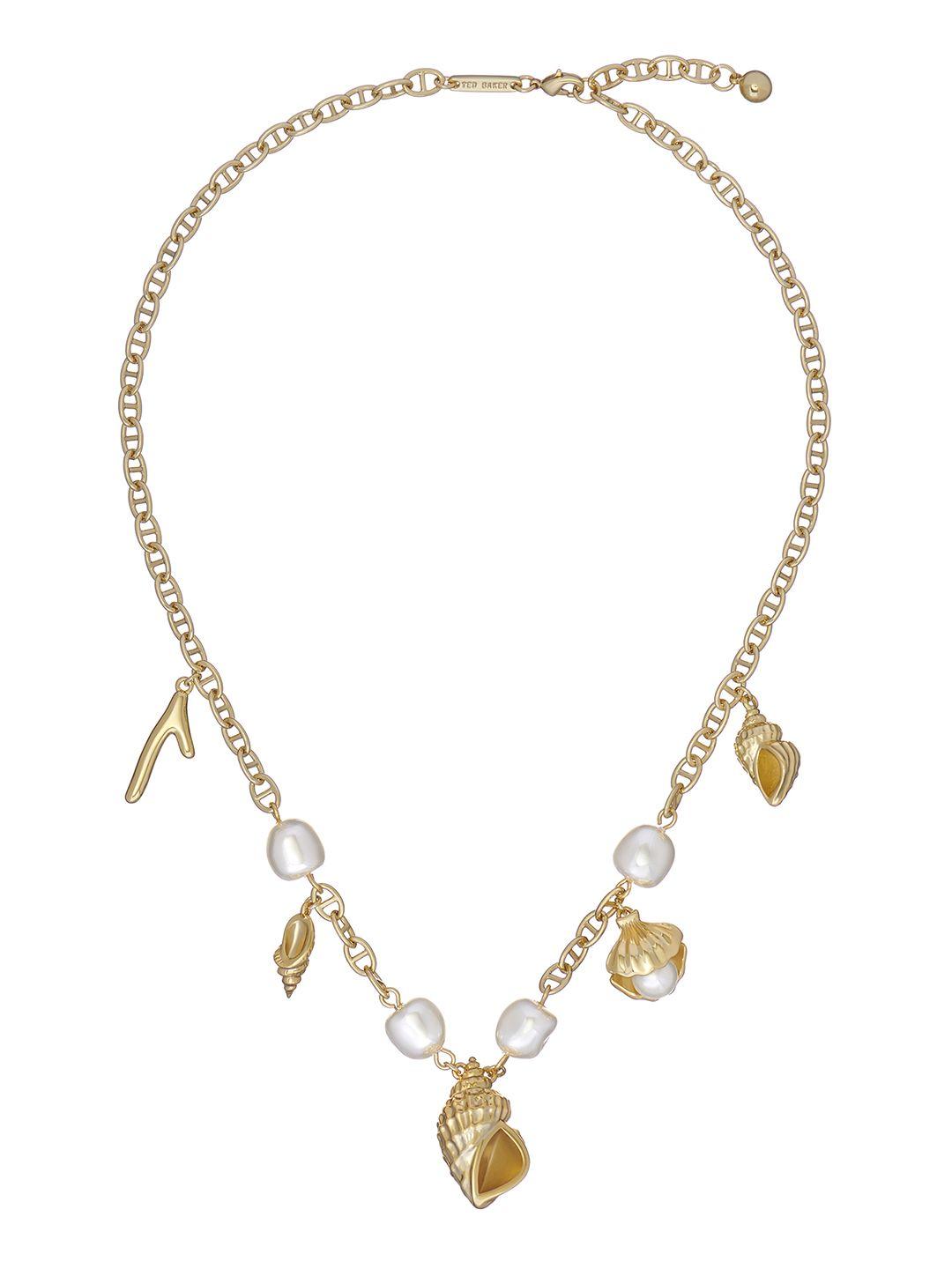 ted baker gold-plated beaded necklace