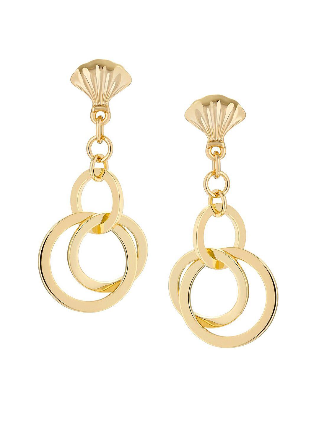ted baker gold-plated contemporary drop earrings