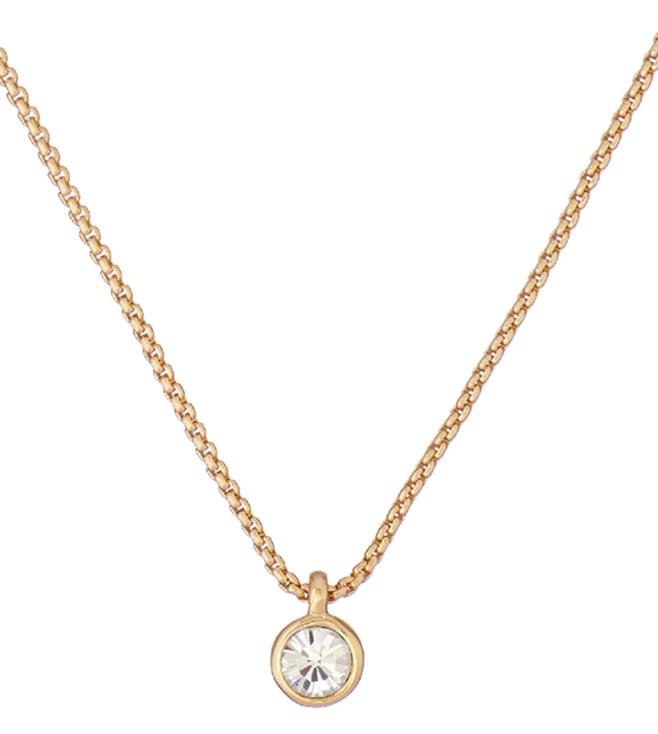 ted baker gold sininaa crystal pendant with chain