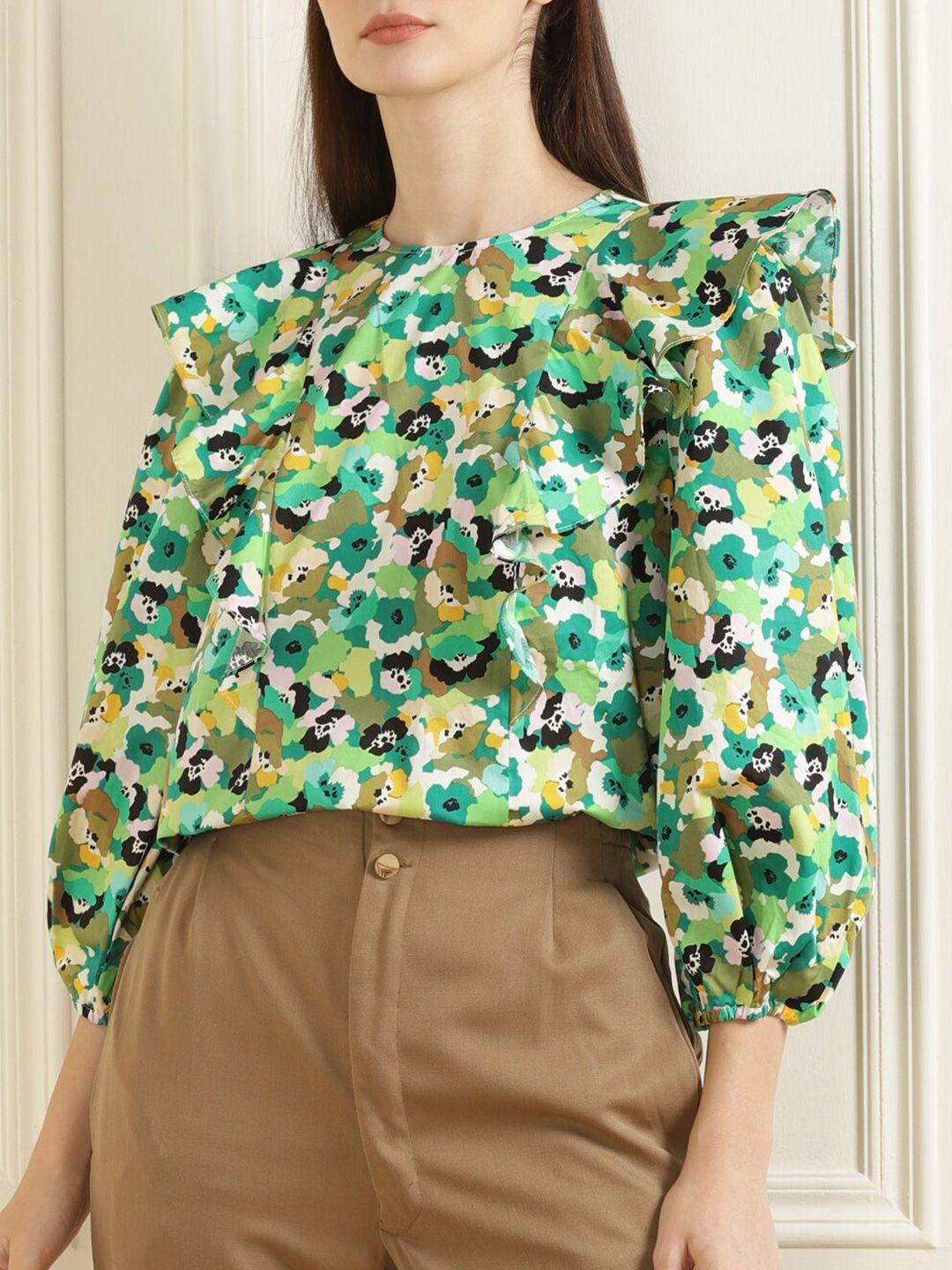 ted baker green empire top