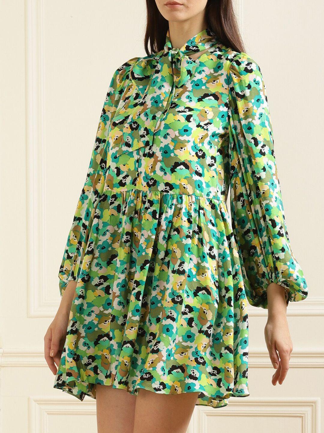 ted baker green floral dress