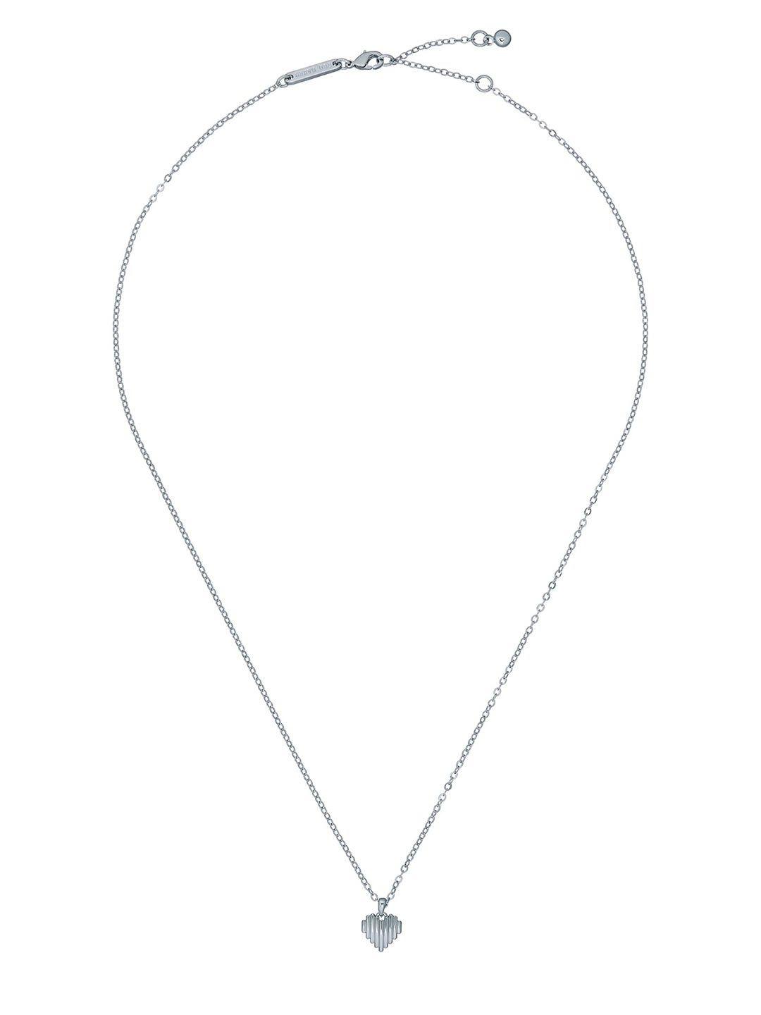 ted baker linear heart shaped pendant with chain