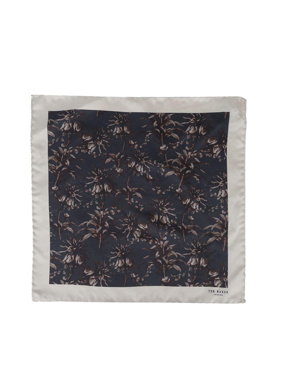 ted baker men floral printed satin pocket squares