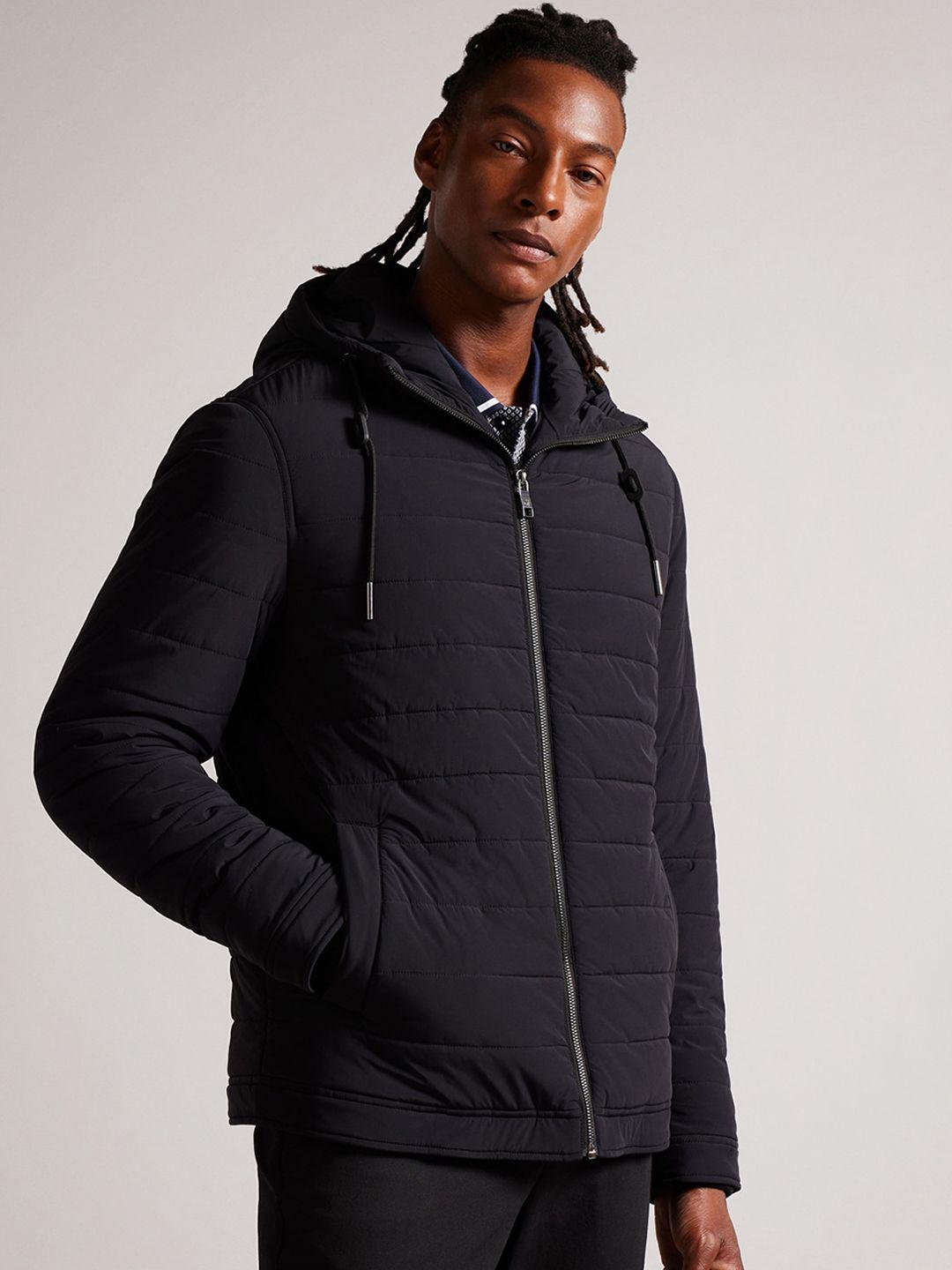 ted baker men hooded zip detail showerproof puffer jacket