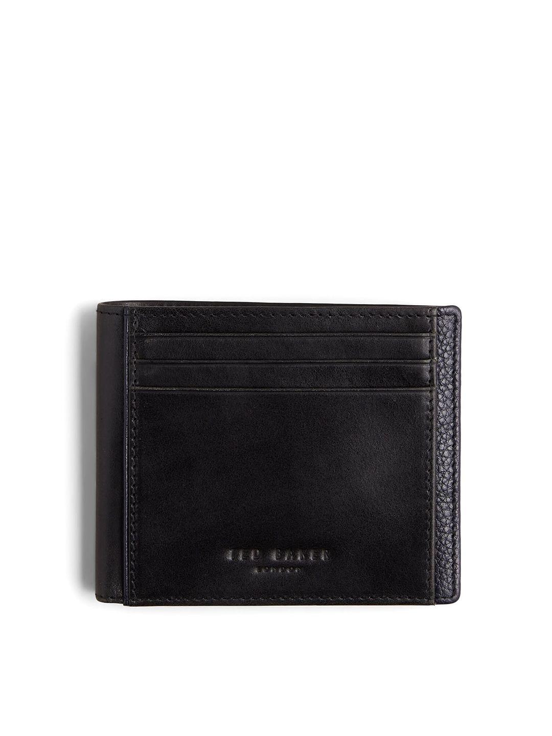 ted baker men leather two fold wallet