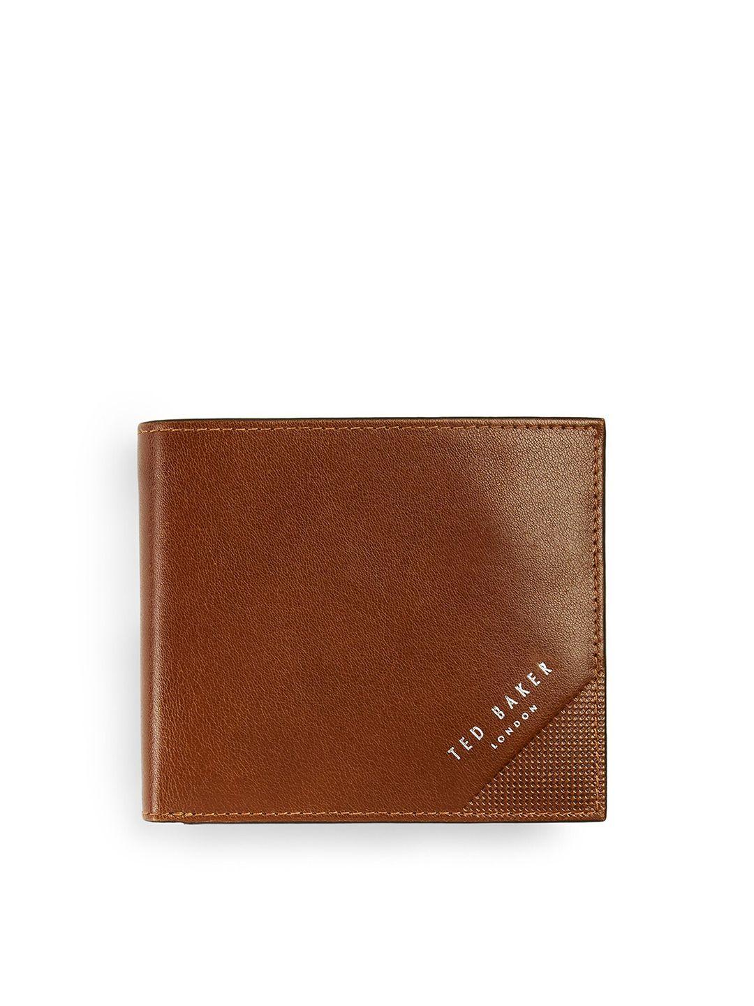 ted baker men leather two fold wallet