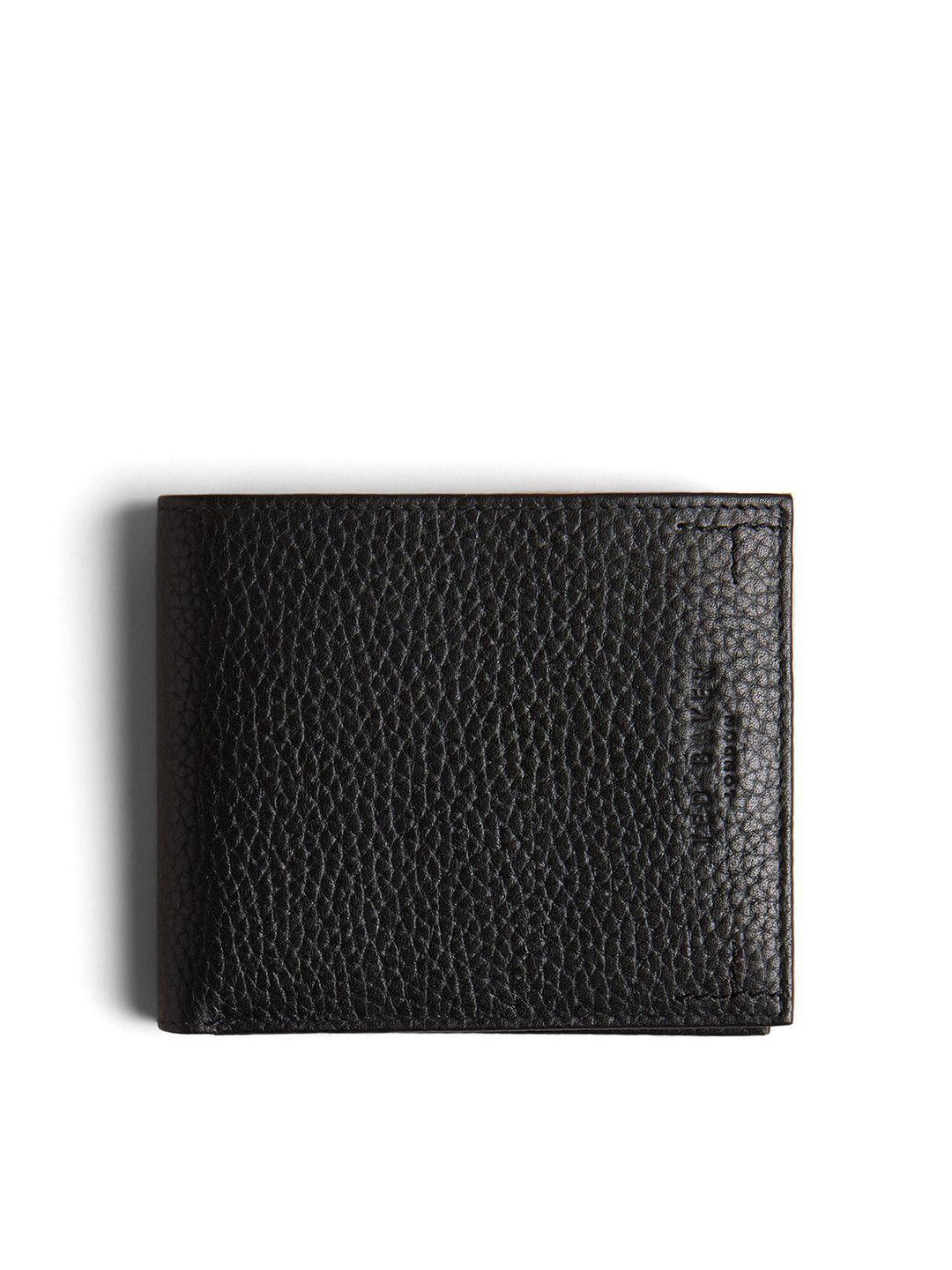 ted baker men leather two fold wallet