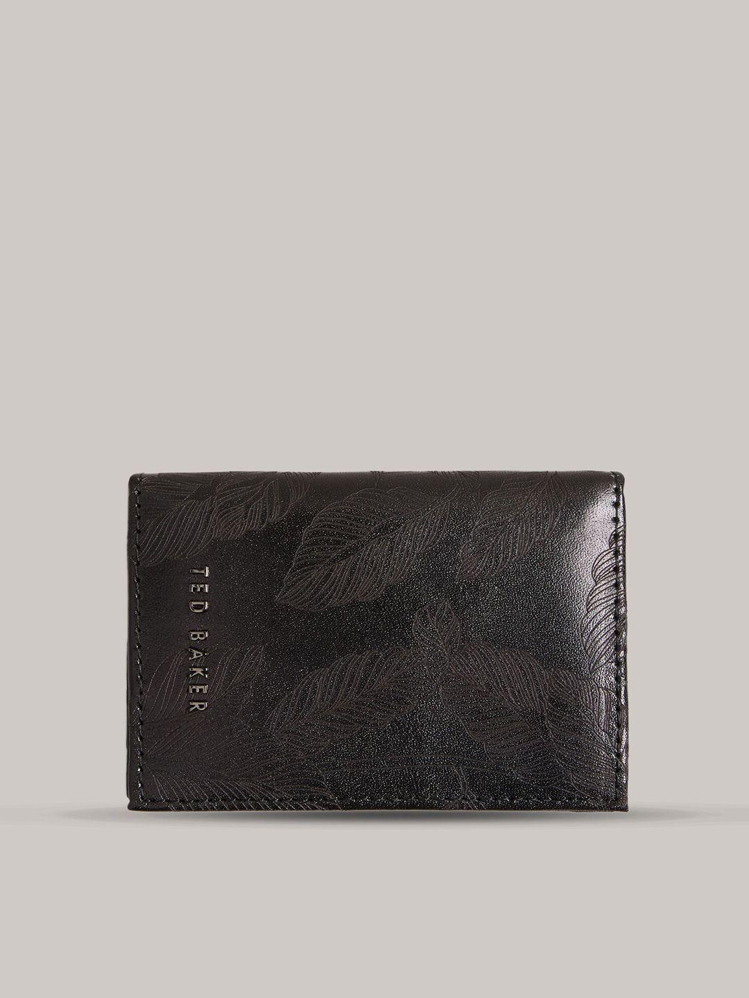 ted baker men leather two fold wallet