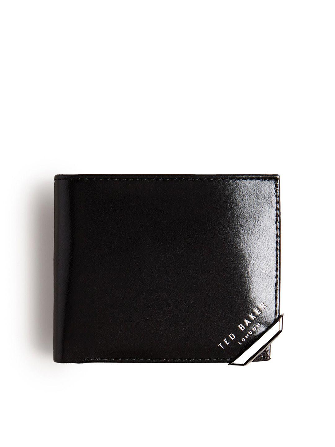 ted baker men leather two fold wallet