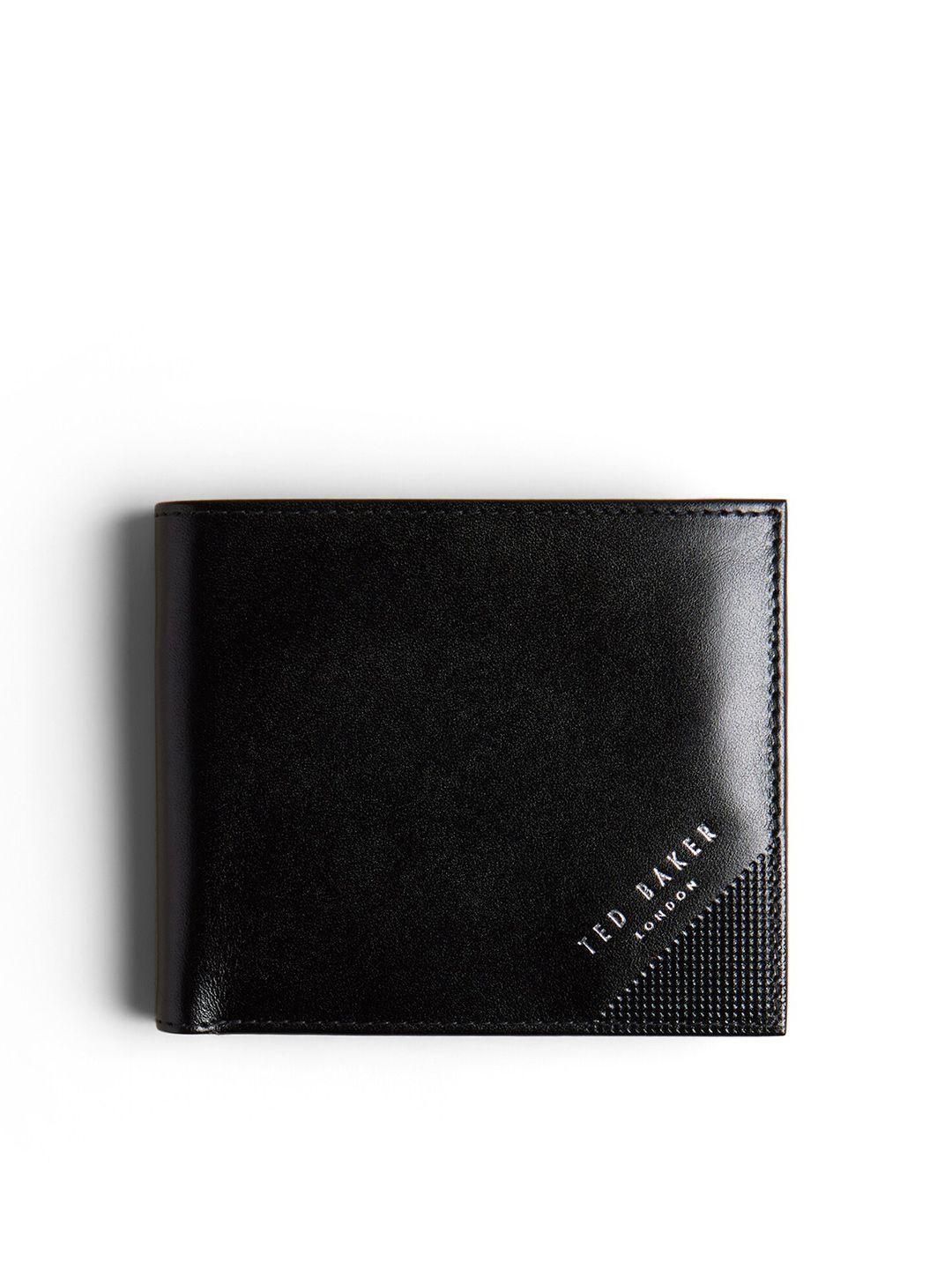 ted baker men leather two fold wallet