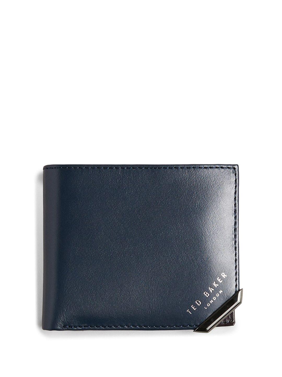 ted baker men leather two fold wallet