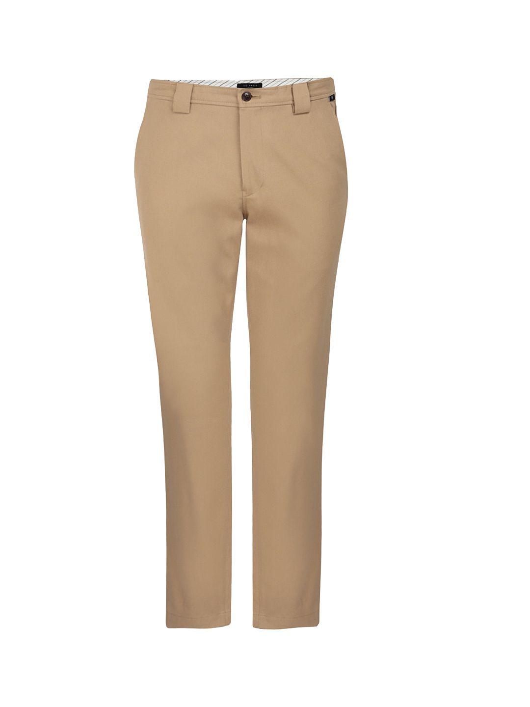 ted baker men mid-rise formal trousers