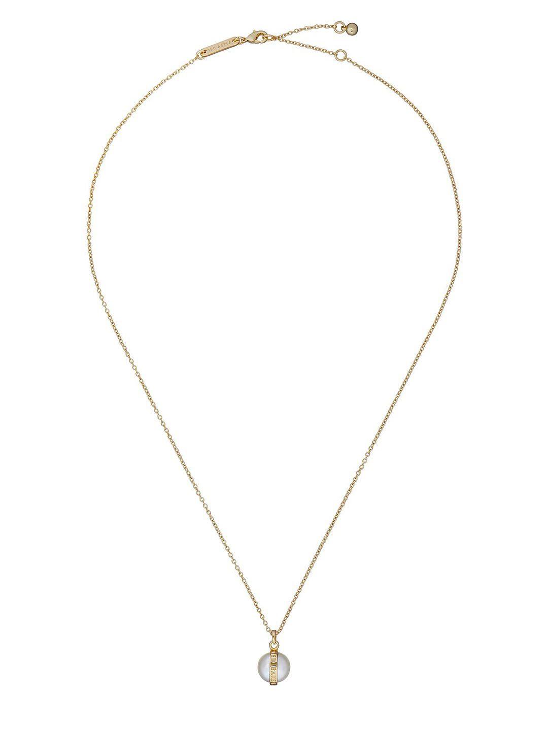 ted baker pearl beaded orbit pendant with chain