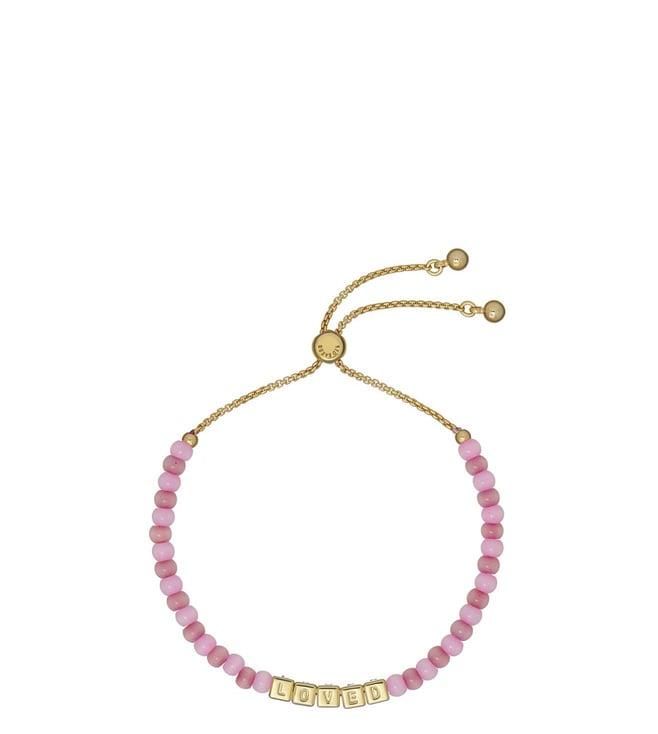 ted baker pink multi sweetie bead loved sweetia adjustable bracelet