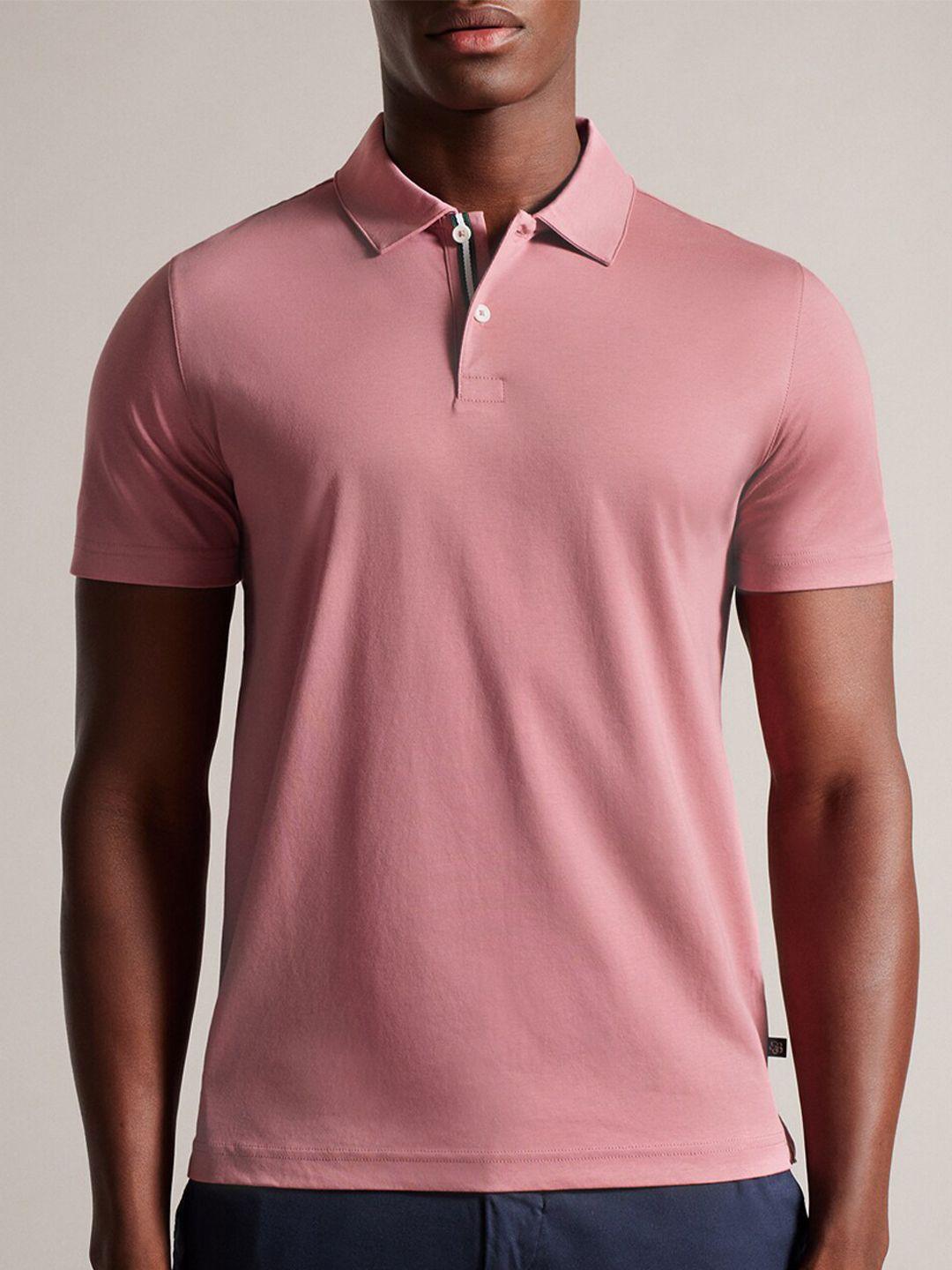 ted baker polo collar cotton t-shirt