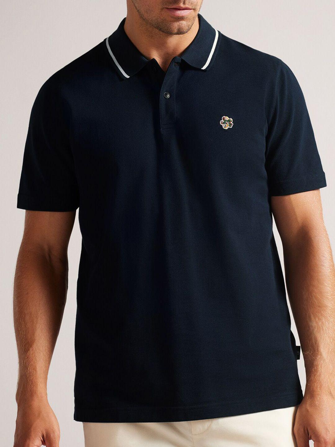 ted baker regular fit polo collar cotton casual t-shirt