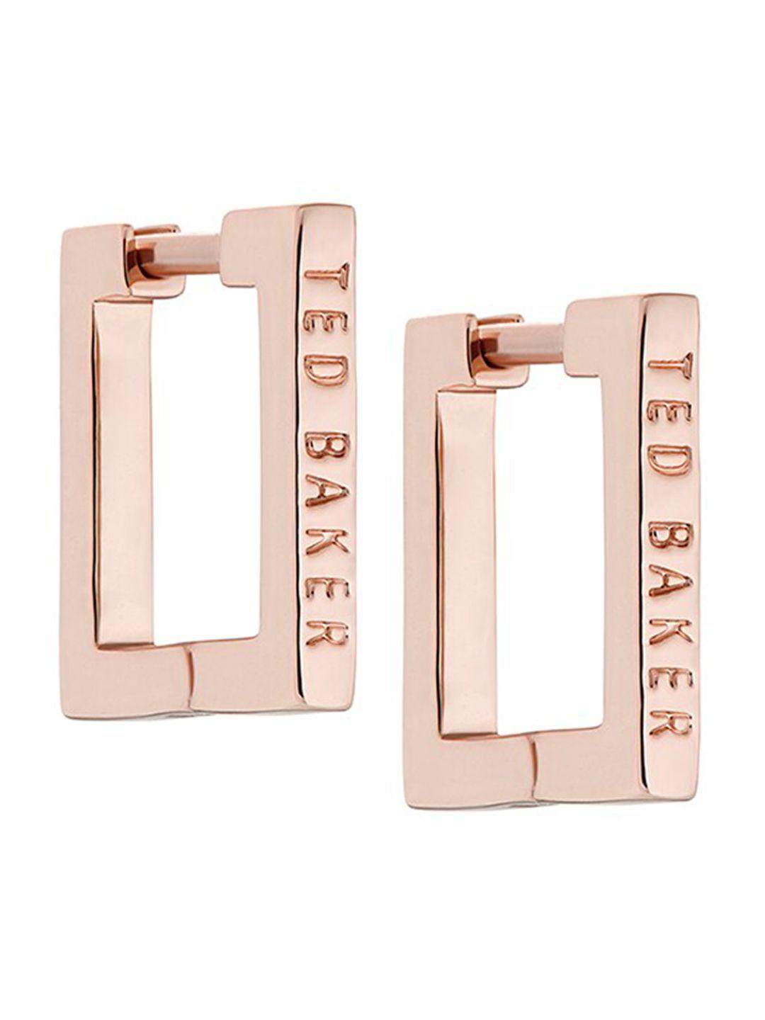 ted baker rose gold plated contemporary studs earrings