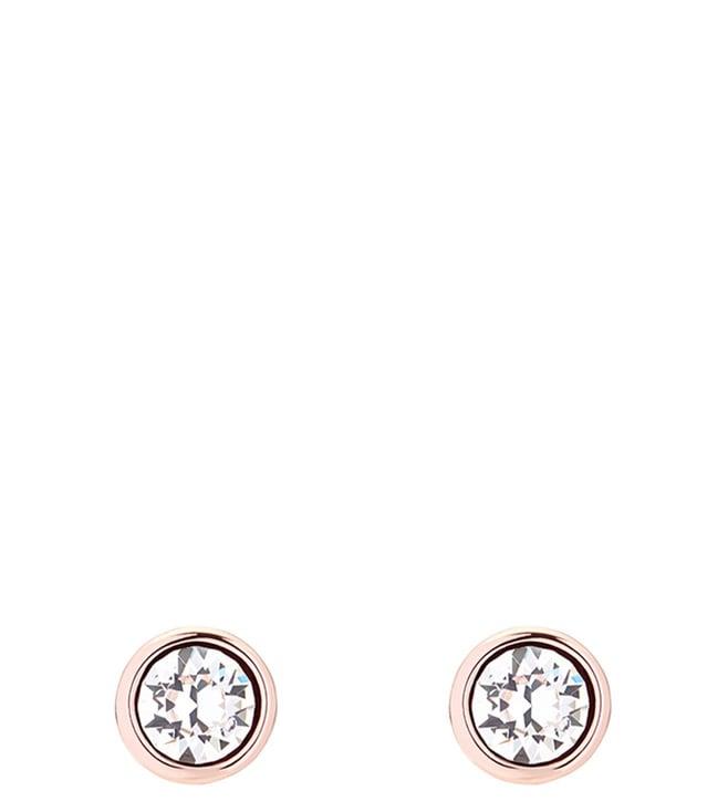 ted baker rose gold tone sinaa crystal stud earrings