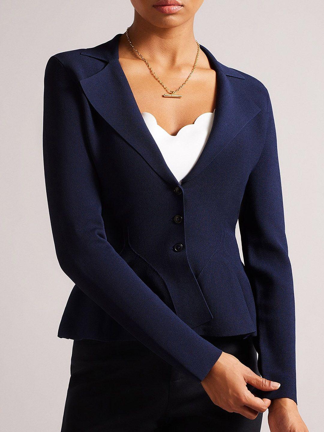 ted baker single breasted a-line blazer