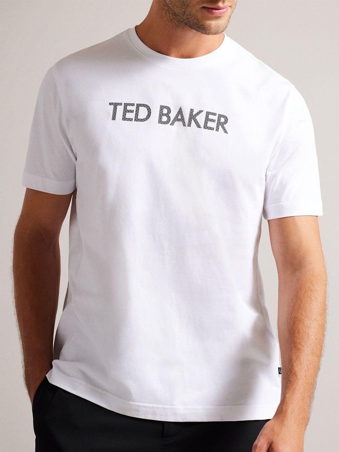 ted baker typography printed cotton t-shirt