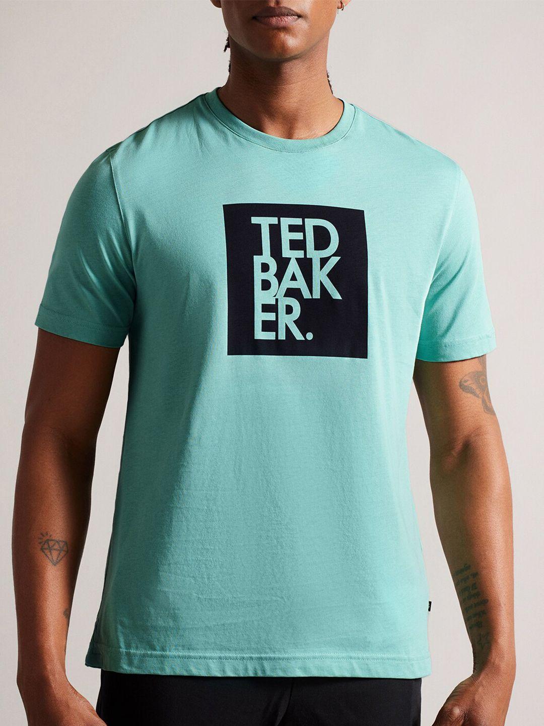 ted baker typography printed cotton t-shirt