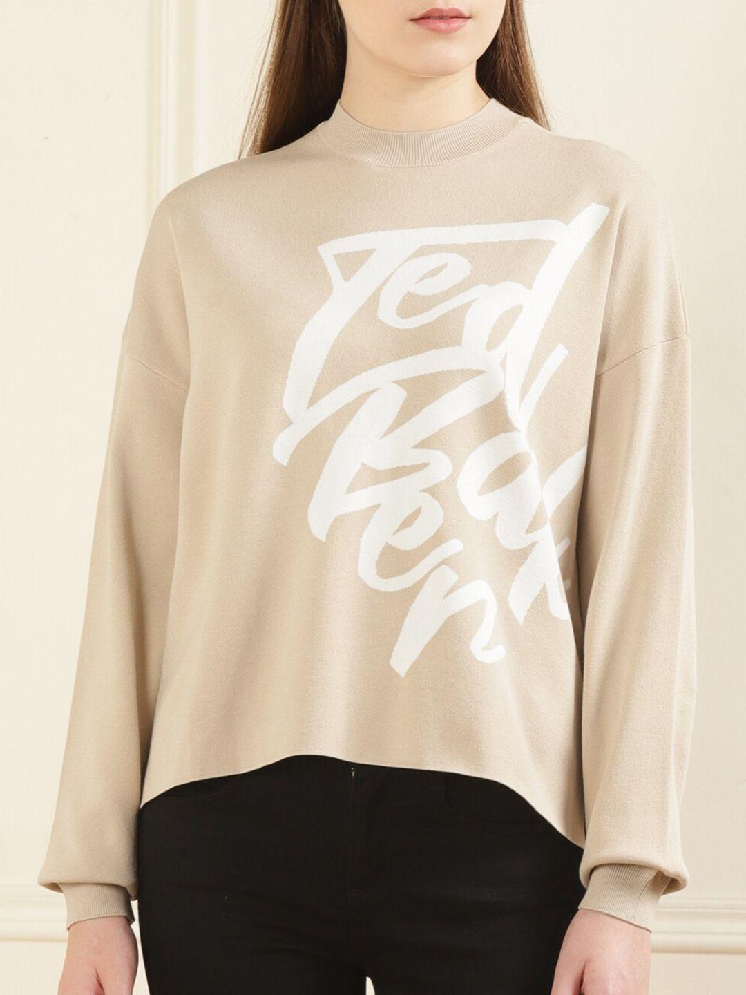 ted baker typography printed pullover
