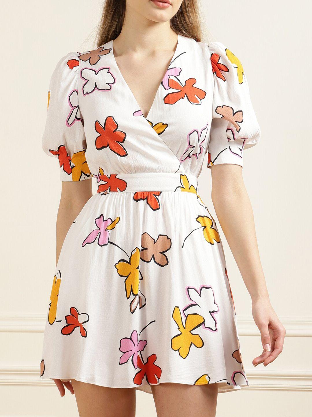 ted baker white & yellow floral dress