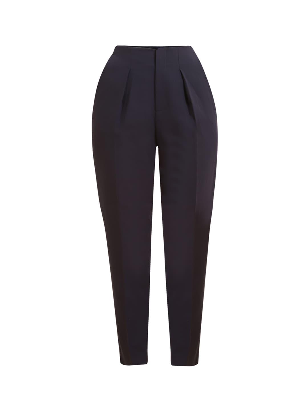 ted baker women blue pleated trousers