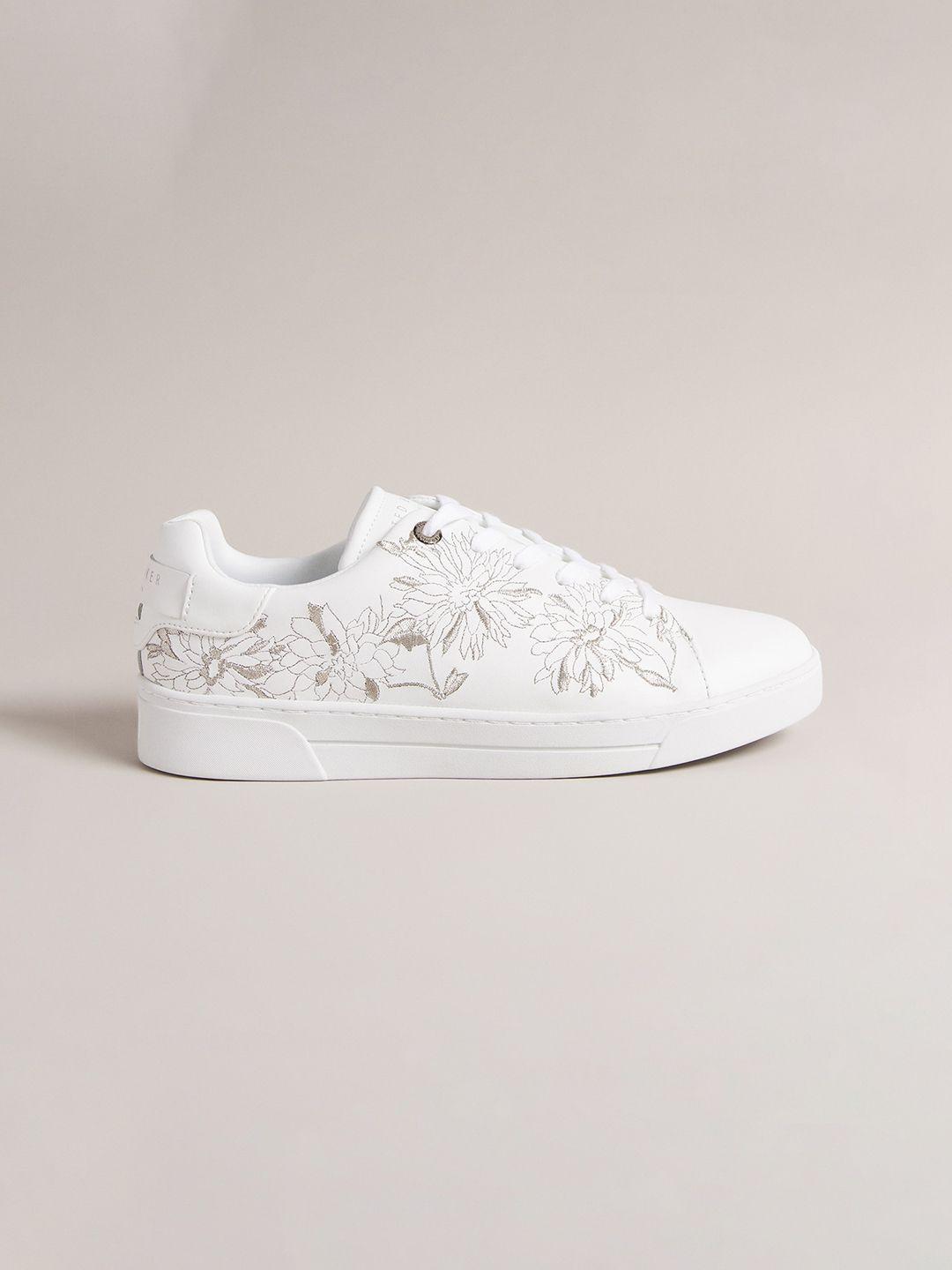 ted baker women floral embroidered comfort insole basics sneakers