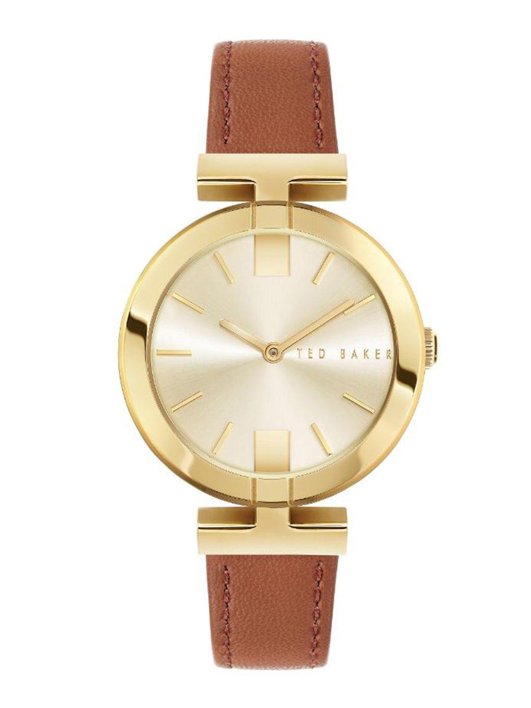 ted baker women leather straps analogue watch bkpdaf205