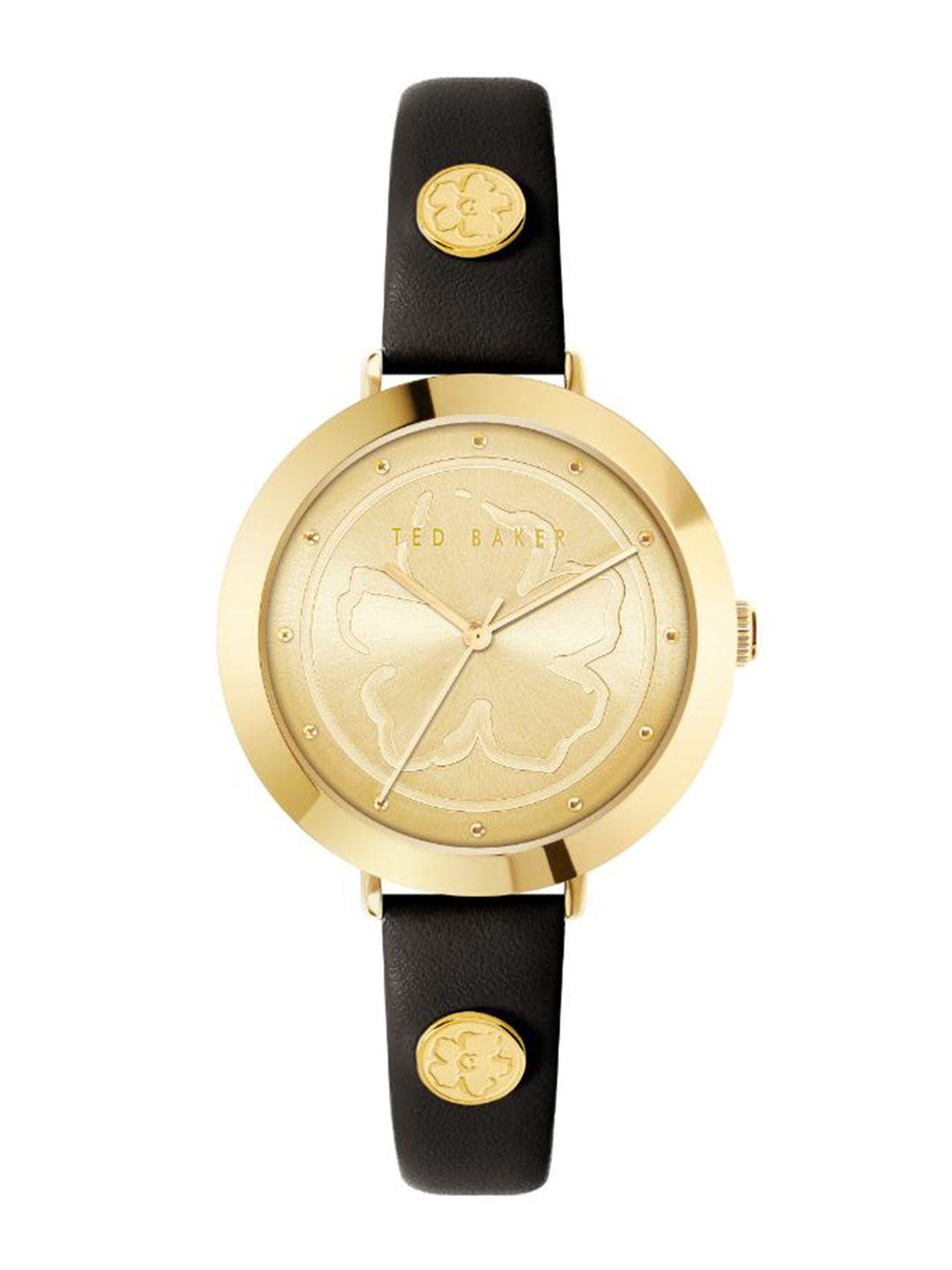 ted baker women leather straps analogue watch