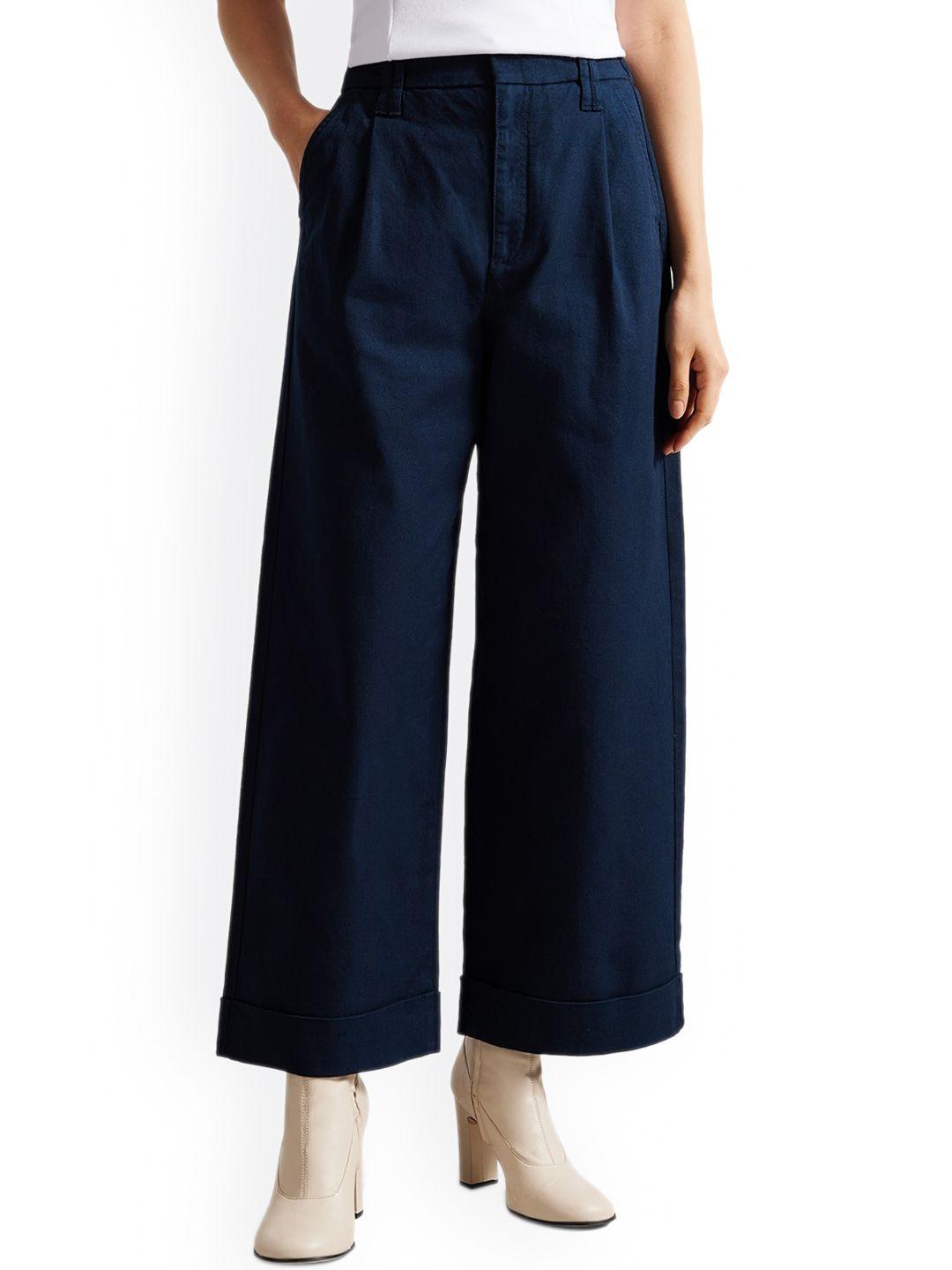 ted baker women pleated culottes trousers